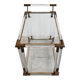 Modern mid-century bar cart in lucite, bronze, and glass, 1970s