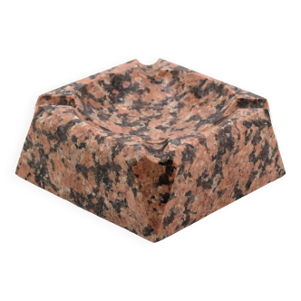 Pink granite ashtray, 50s