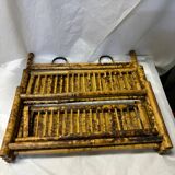 Foldable rattan shelf