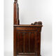 Neo-Gothic armchair in walnut, 19th century