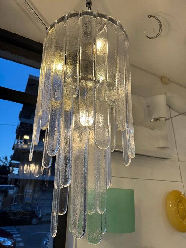 Murano Glass Waterfall Chandelier by Carlo Nason for Mazzega, 1970s