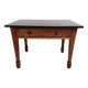 wooden table, kitchen or office, brutalist