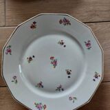 Set of 12 floral porcelain plates