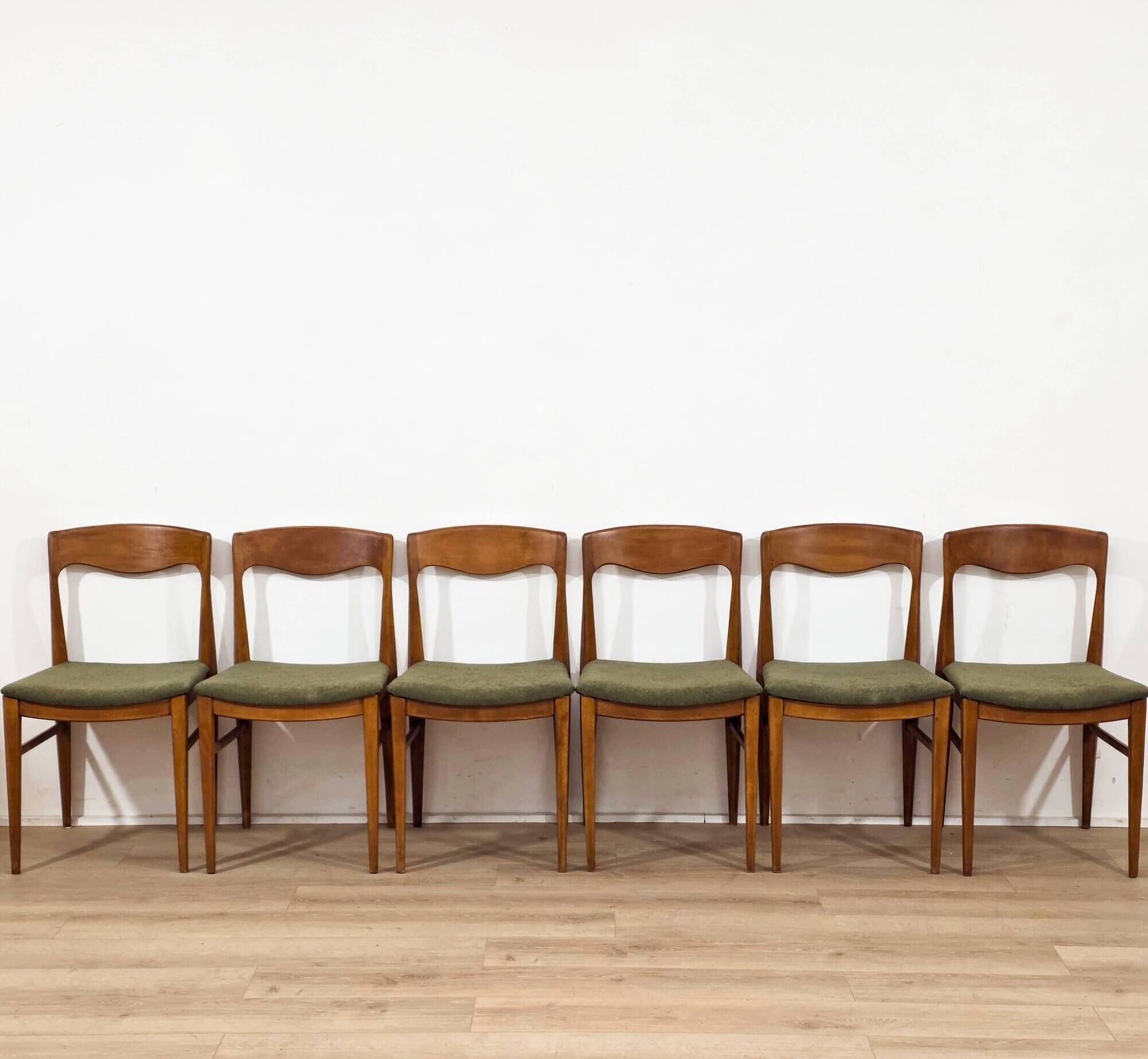 Set of 6 teak chairs by Niels O. Møller – 1960