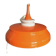 Space Age pendant lamp, orange and white, plastic, 1960s-70s