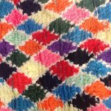 Carpet Harlequin boucherouite unique piece, 192 x 85