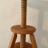Vintage wooden tripod stool
