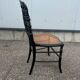 Napoleon III chair in blackened wood and cane