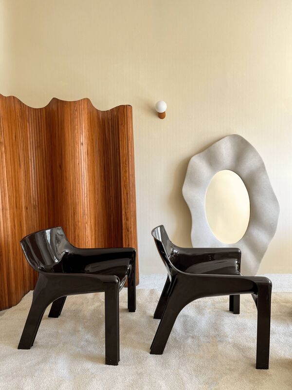 Fauteuil Vicario par Vico Magistretti pour Artemide, 1970s