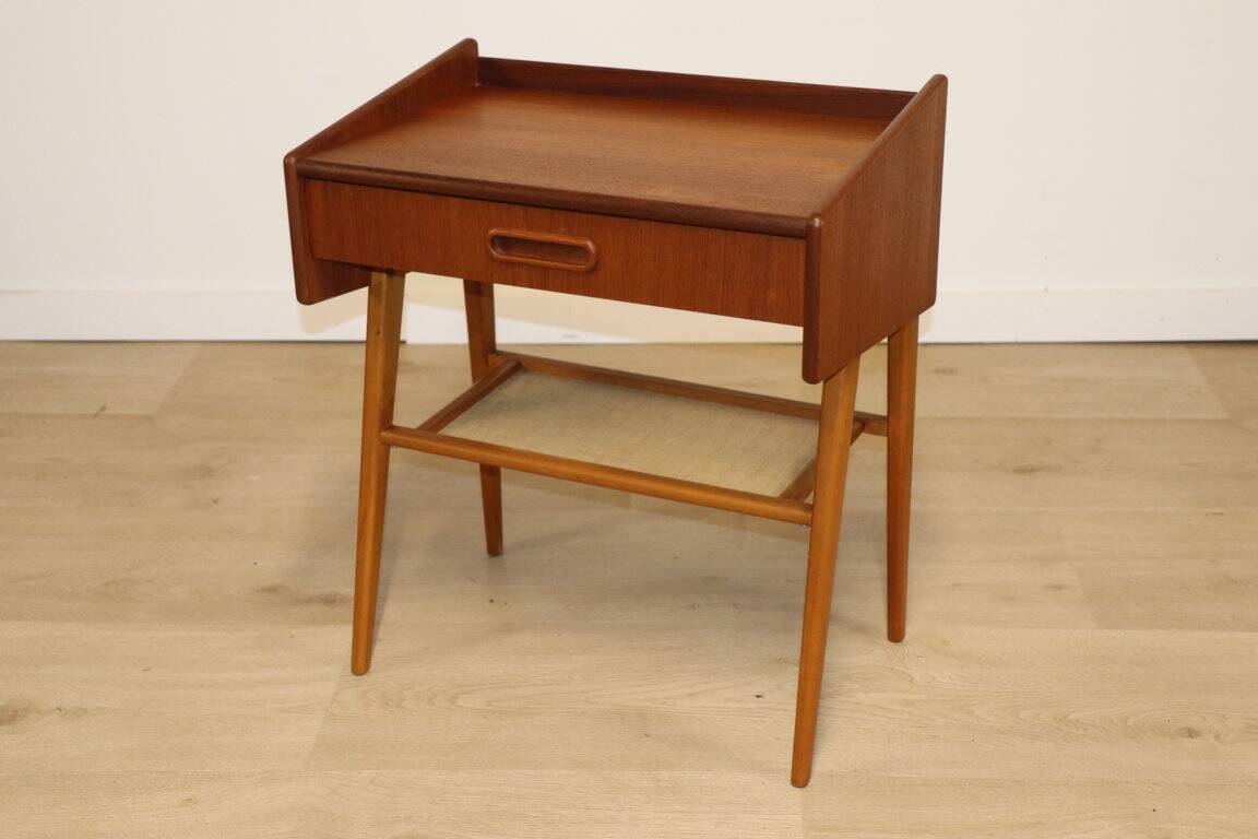 Scandinavian teak bedside table, 1960