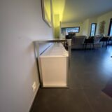 Bahut blanc laqué Ligne Roset 4 portes