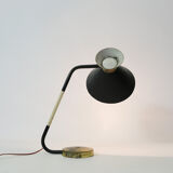 Black and gold diabolo desk lamp, Jumo, 1950/1960