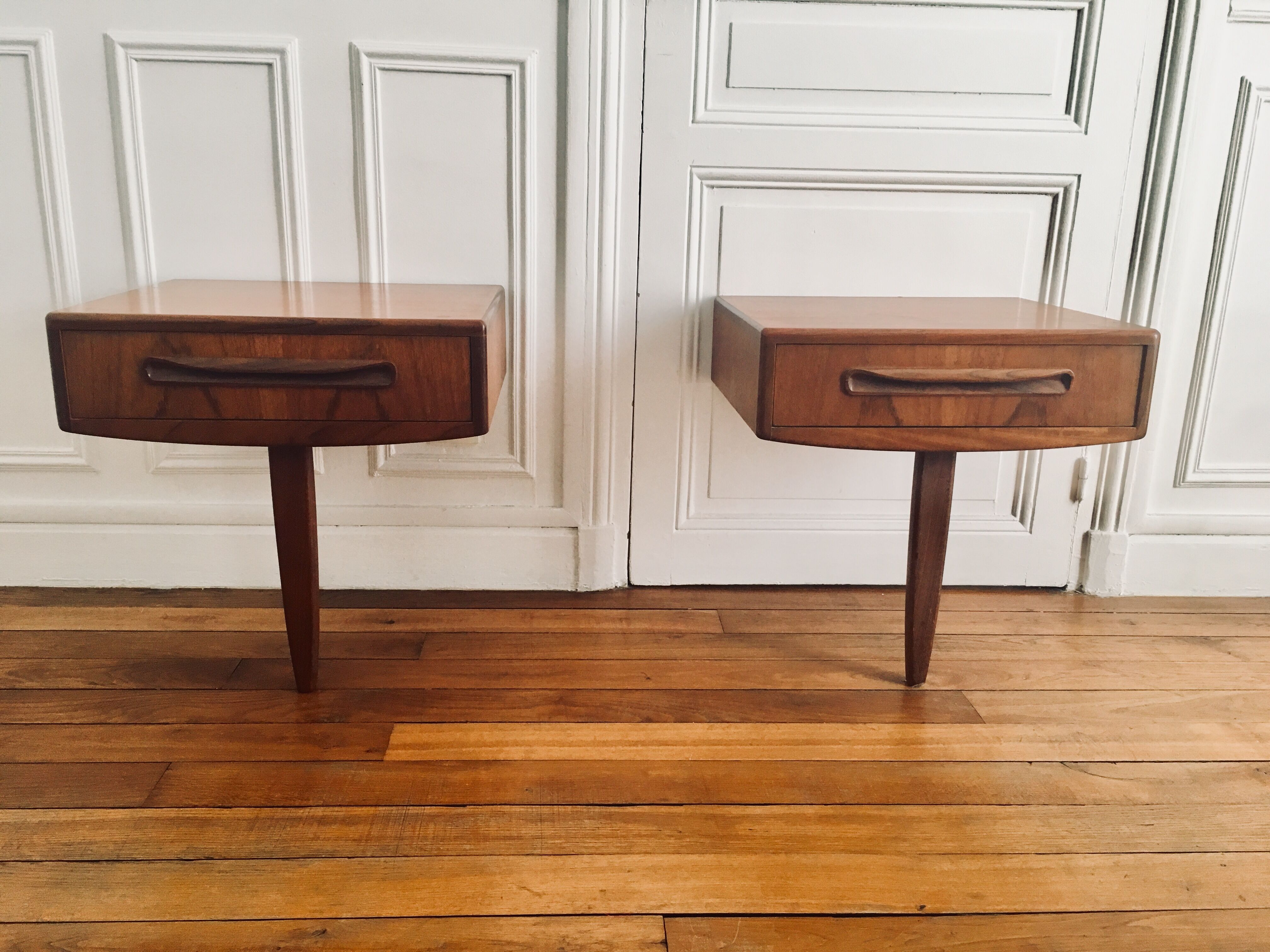 Pair of vintage g plan bedside tables