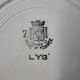 Set of 6 St Amand hand-painted deep plates 22.5cm