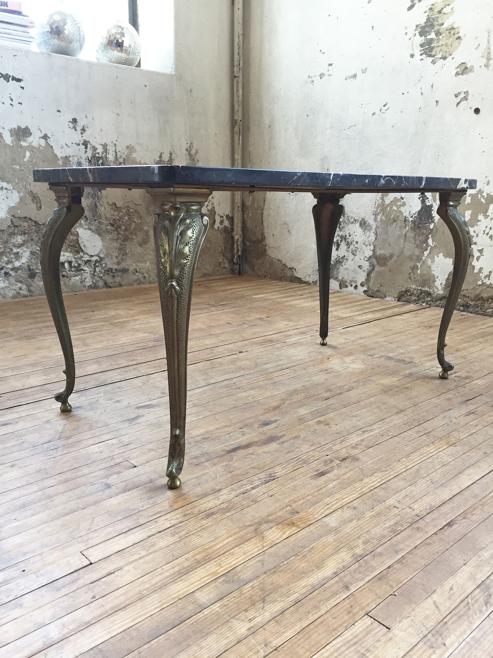 Bronze marble coffee table