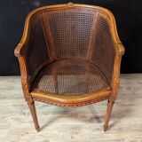 Louis XVI style office chair, fully caned