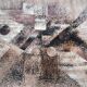 1980s Big design mid century Abstract Rug/carpet, Czechoslovakia
