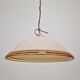 Vetrofond Italian Murano Glass Pendant Light with Brass Fixtures, 1980's