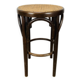 Cane and bentwood bistro stool
