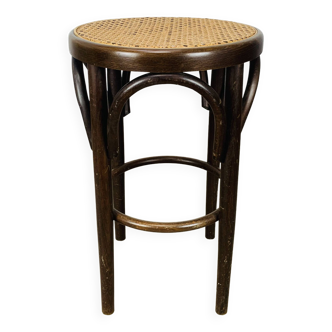 Cane and bentwood bistro stool