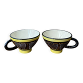 Paire de tasses Henriot Quimper