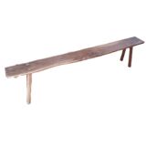 Rustic oak bench
