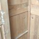 Antique patinated two-door cabinet