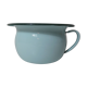 Old green enamelled steel pot cover