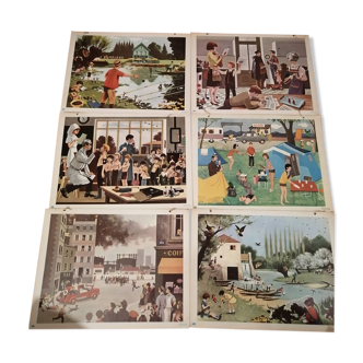 Set of educational posters