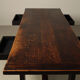 Jean Batenburg dark stained oak dining table for MI, Belgium, circa 1969