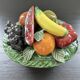 Fruit terrine in a fruit coulis