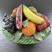 Fruit terrine in a fruit coulis