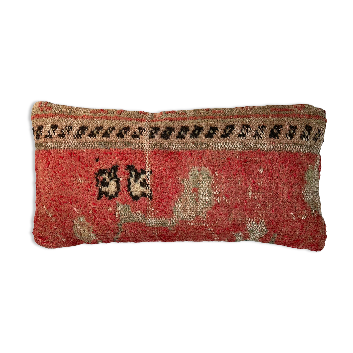 Vintage turkish handmade cushion cover, 30 x 60 cm