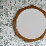 Miroir mural en forme de crayon avec cadre octogonal