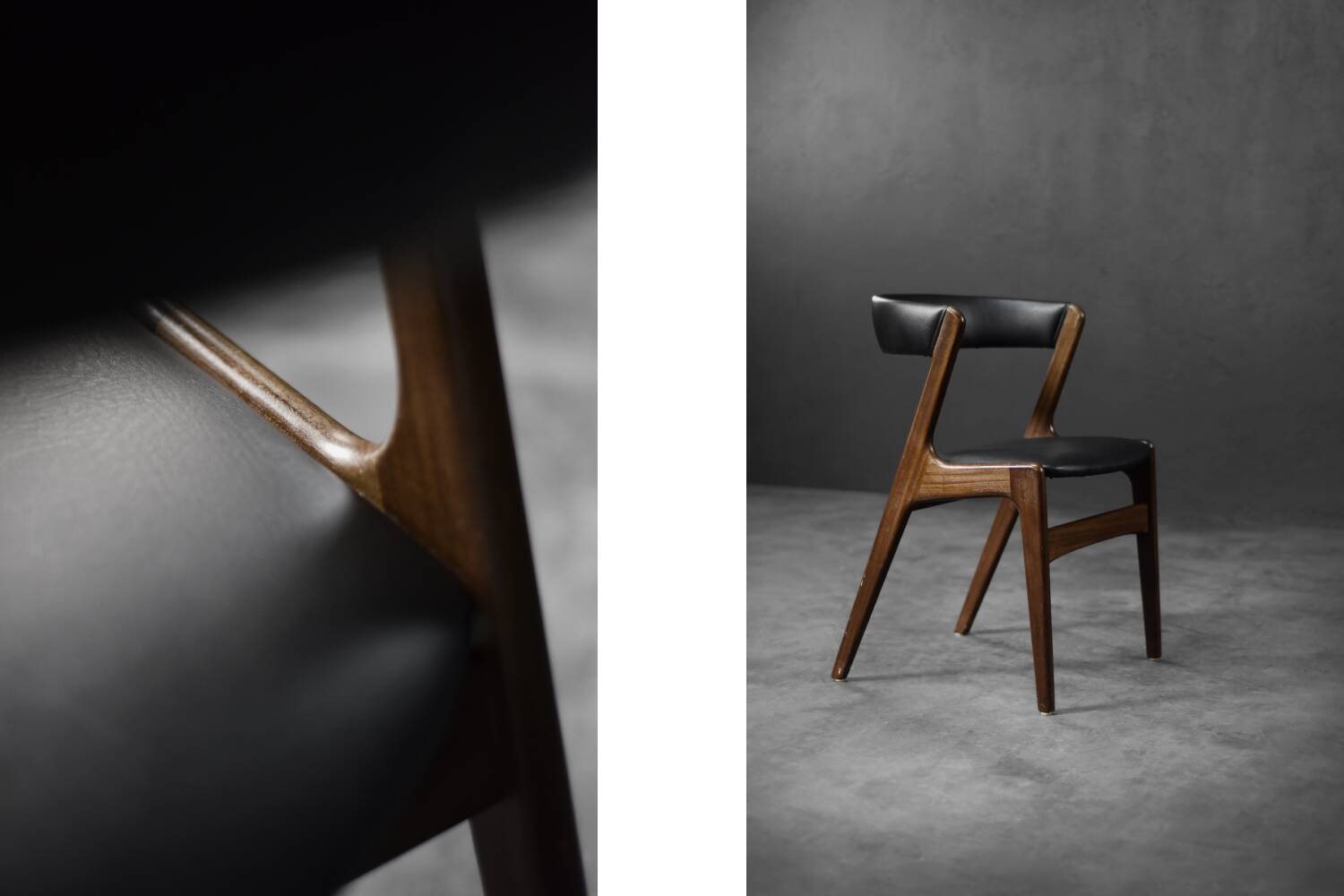 Mid-Century Danish Modern Teak Office Chair Model Fire by Kai Kristiansen