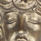 Ancien grand ornement mural en bronze style Art nouveau
