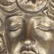 Old large bronze wall ornament Art Nouveau style