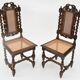 Series of 4 Louis XIII style chairs