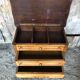 Old worker louis xv style commode vintage wood drawers #a634