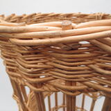 Old wicker bakery bread basket