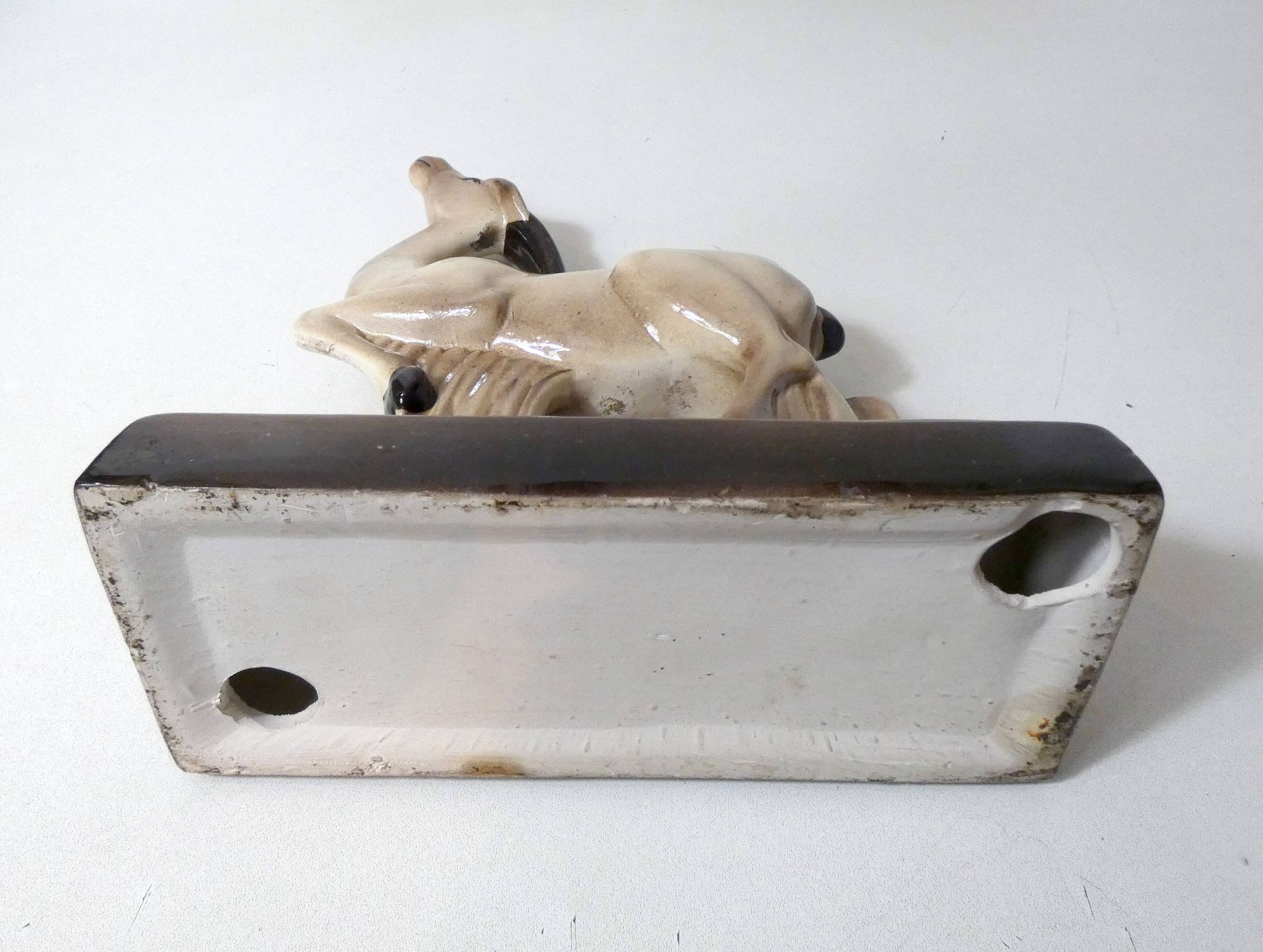 Charles Lemanceau Art Deco ceramic antelope
