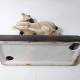 Charles Lemanceau Art Deco ceramic antelope