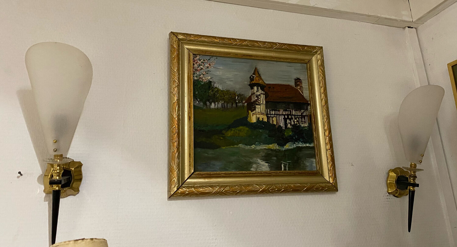 Pair of 50s wall lights