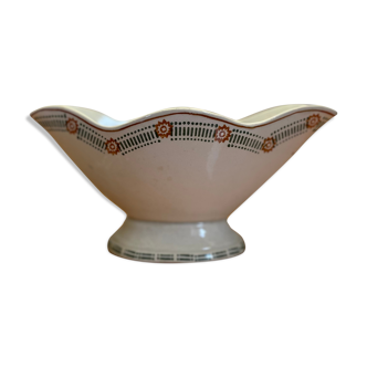 Vintage flat sauce boat Saint-Amand-Les Eaux