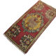 VINTAGE TURKISH PASTEL MINI RUG , 102 x 53 CM