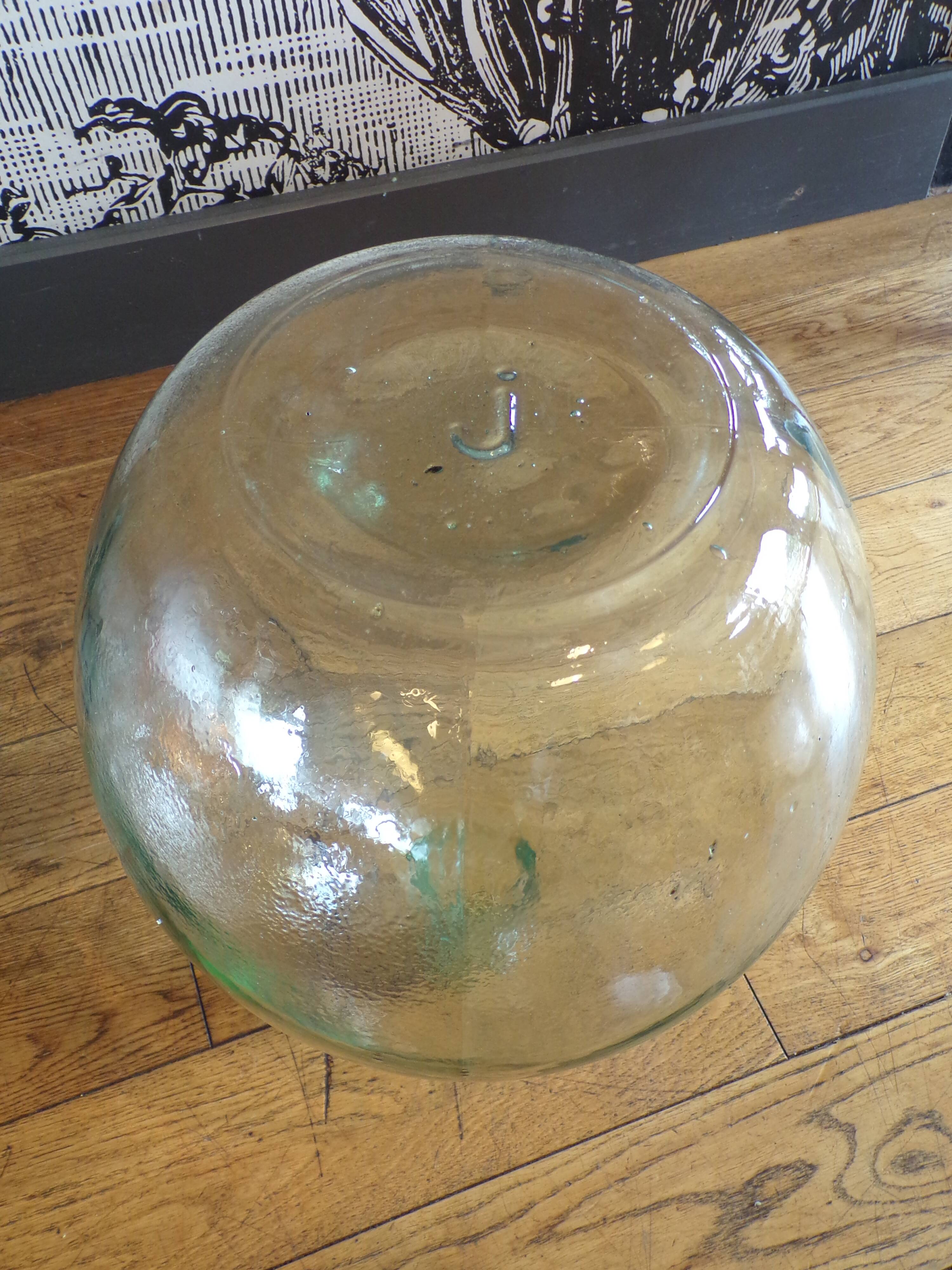 Dame jeanne white glass 15 L