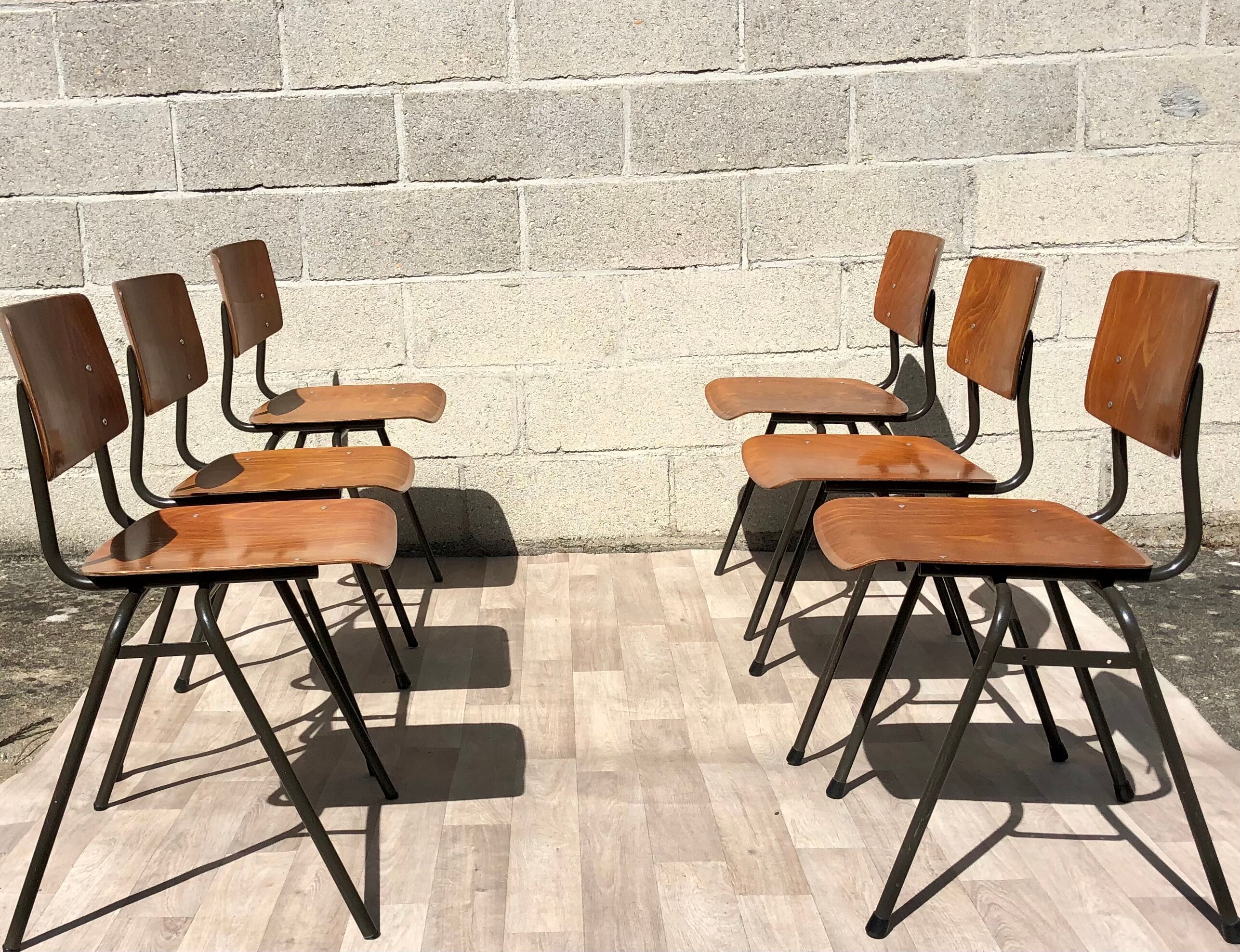 Set of 6 Marko Holland chairs