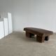 Asian solid wood quadripod brutalist coffee table H30 L81 l42
