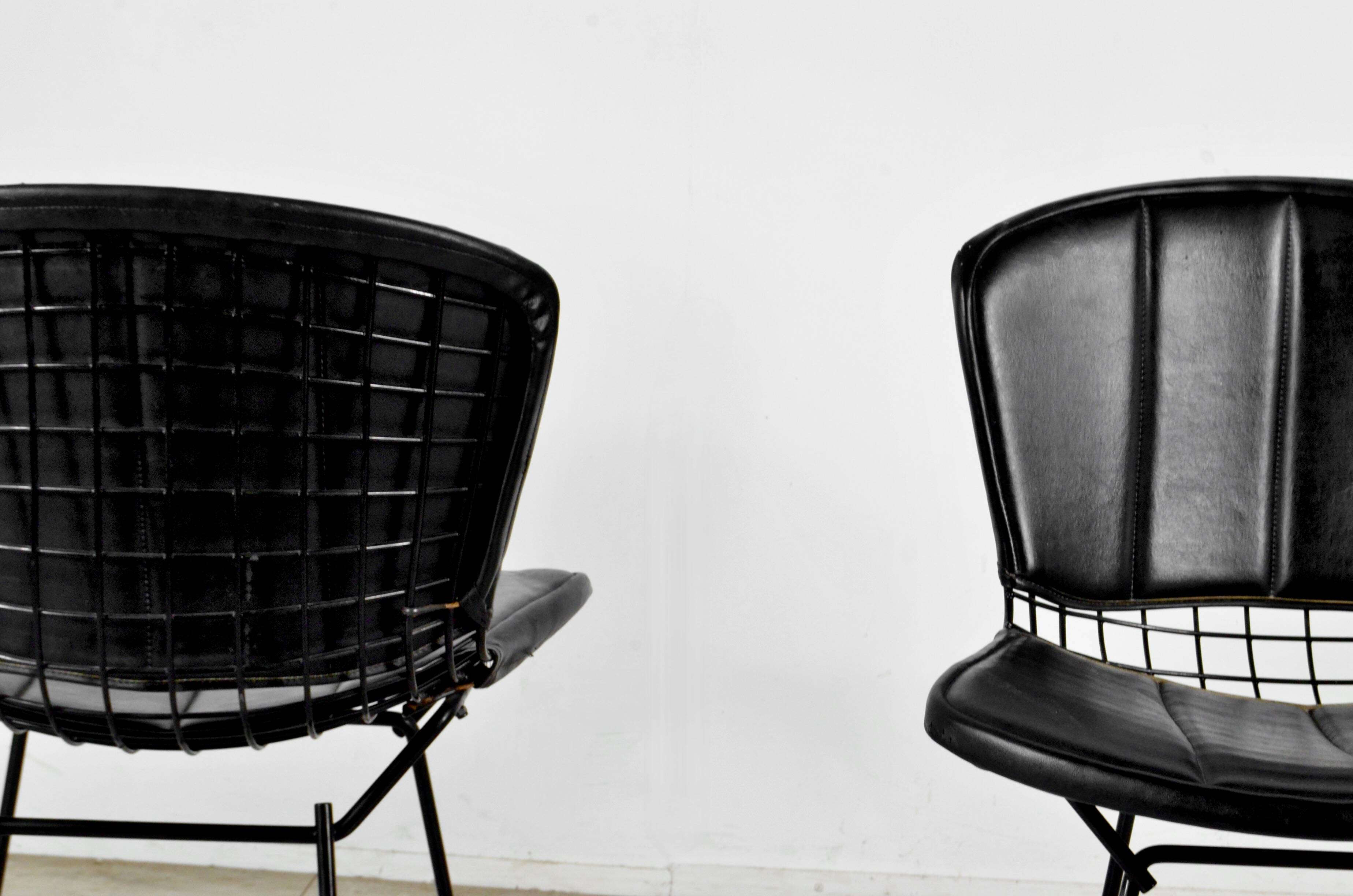Harry Bertoia Side Chairs With Original Upholstery, Mint 1970's