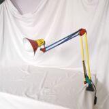 Architect lamp, articulated, multicolor, postmodern, 1980